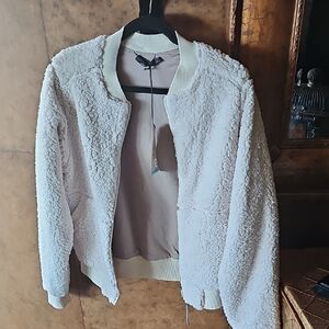 Prana Cream Teddy Jacket